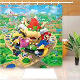 Super Mario Shower Curtain Waterproof Bath Curtains Bathroom Decor With Hooks